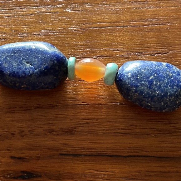 Lapis & Carnelian Necklace - Picture 6 of 6